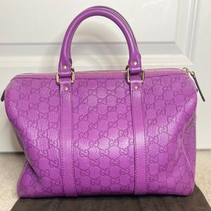 Authentic Purple Gucci Handbag
